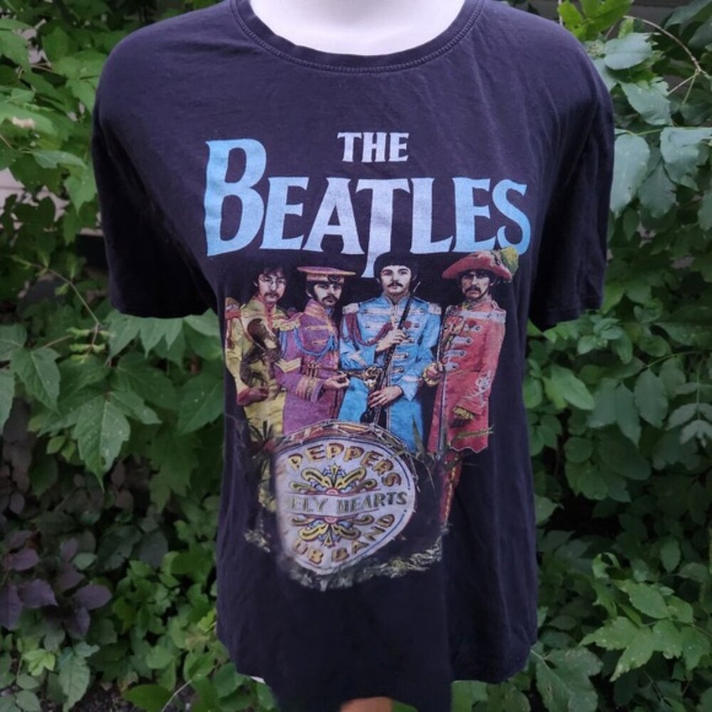 The Beatles‎ Sgt Peppers Lonely Hearts Club Band Black Graphic T Shirt